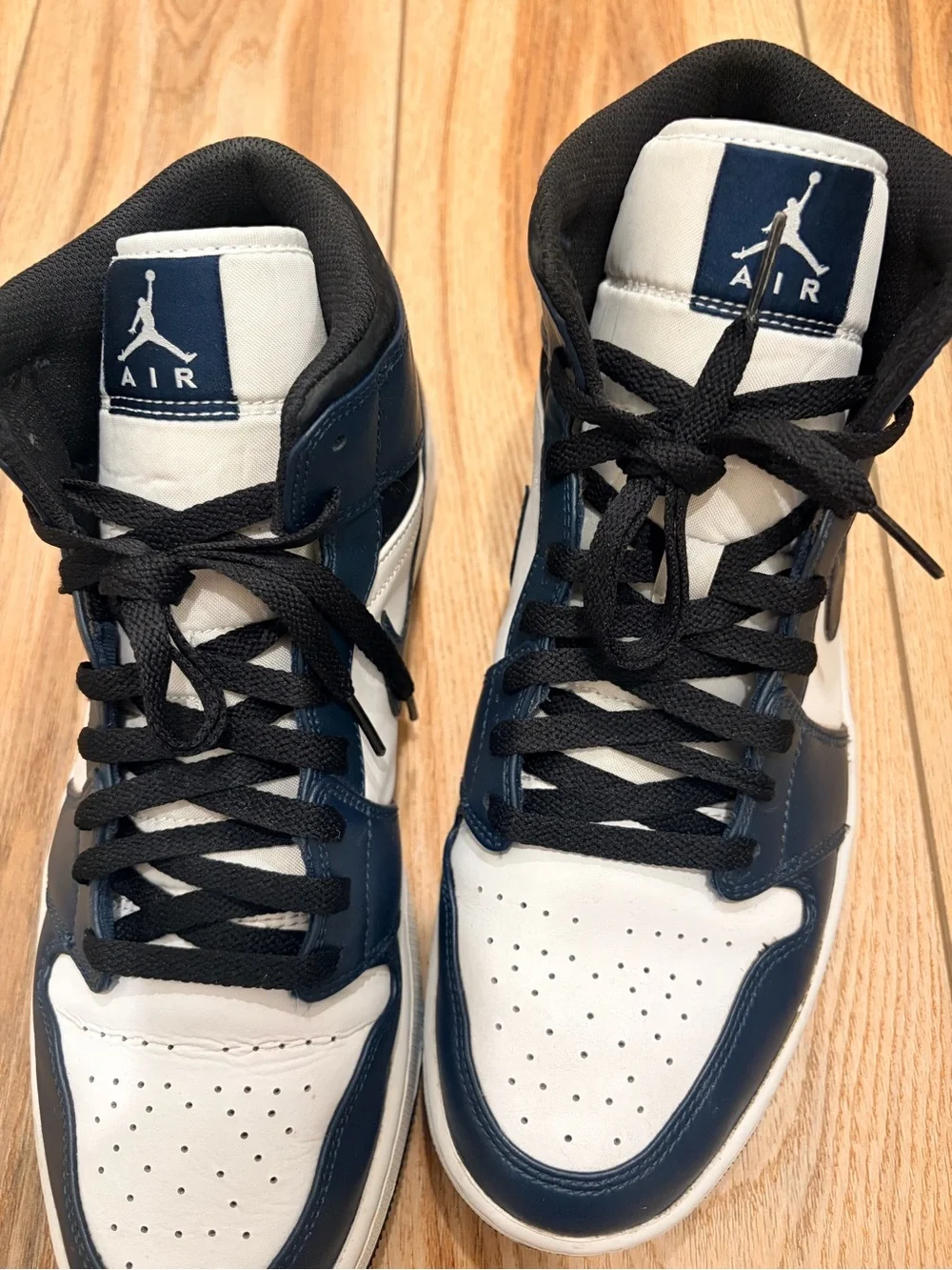 Jordan 1 Mid Armory Men’s High-Top Sneakers - White & Navy